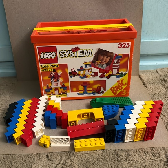 1990 Lego Basic Set #325 Tote Pack - Picture 2 of 9